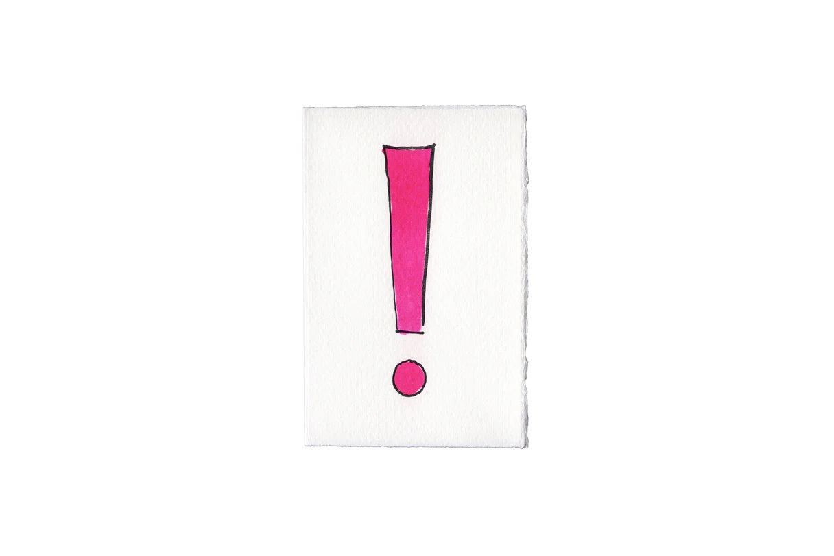 Exclamation Card