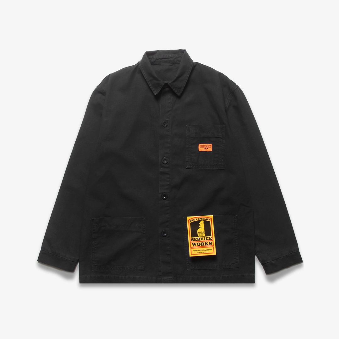 Service Works Coverall Jacket - Black