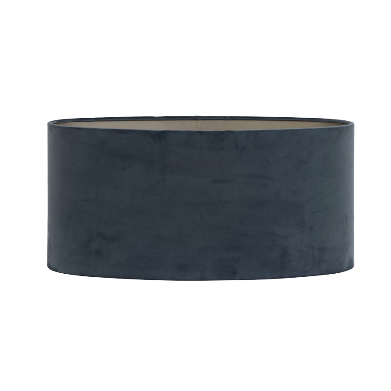 45cm Dusty Blue Velour Cylinder Lampshade