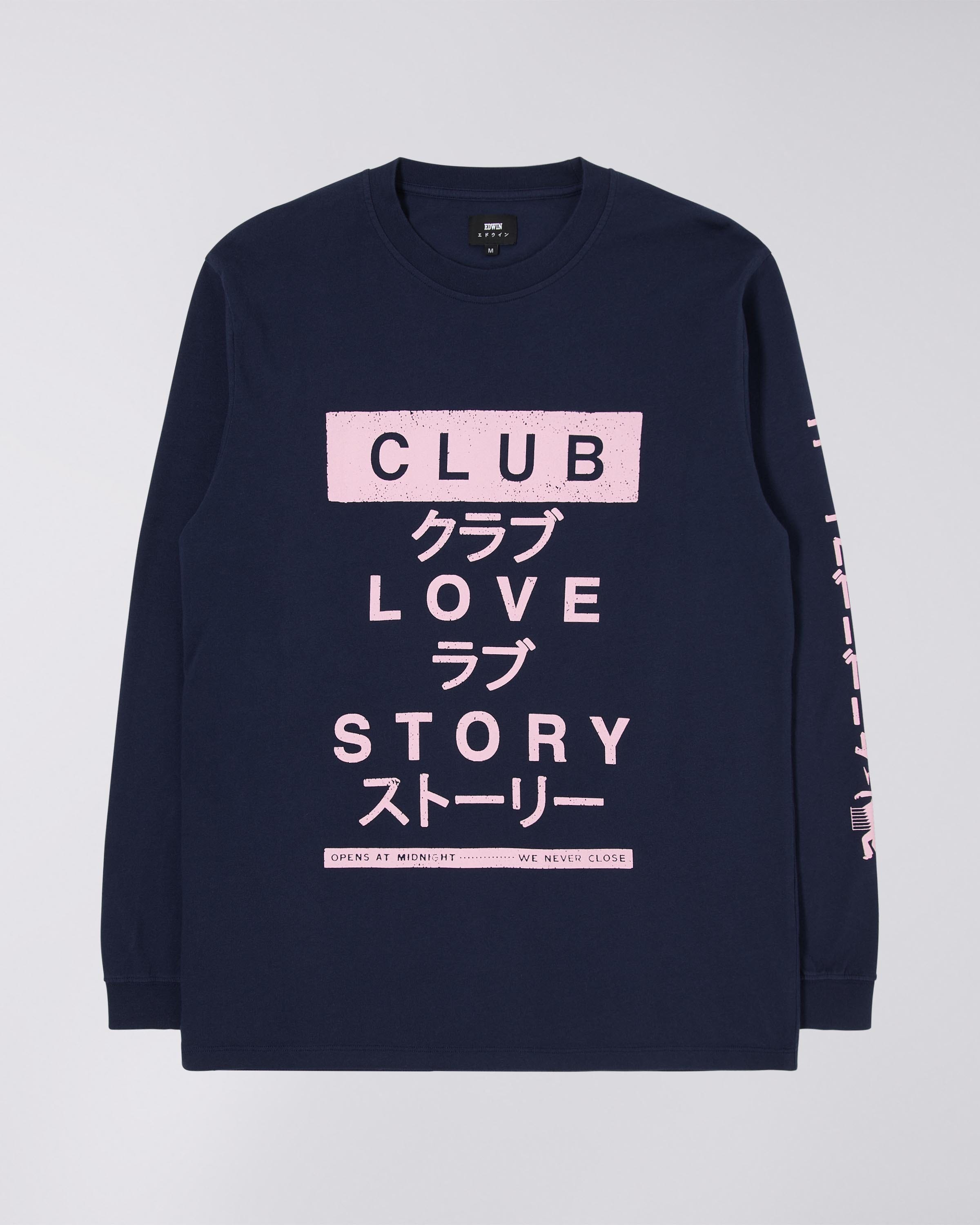 Club Love Story LS T-Shirt - Maritime Blue