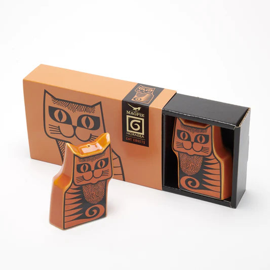 Hornsea Cat Cruet Set - Orange