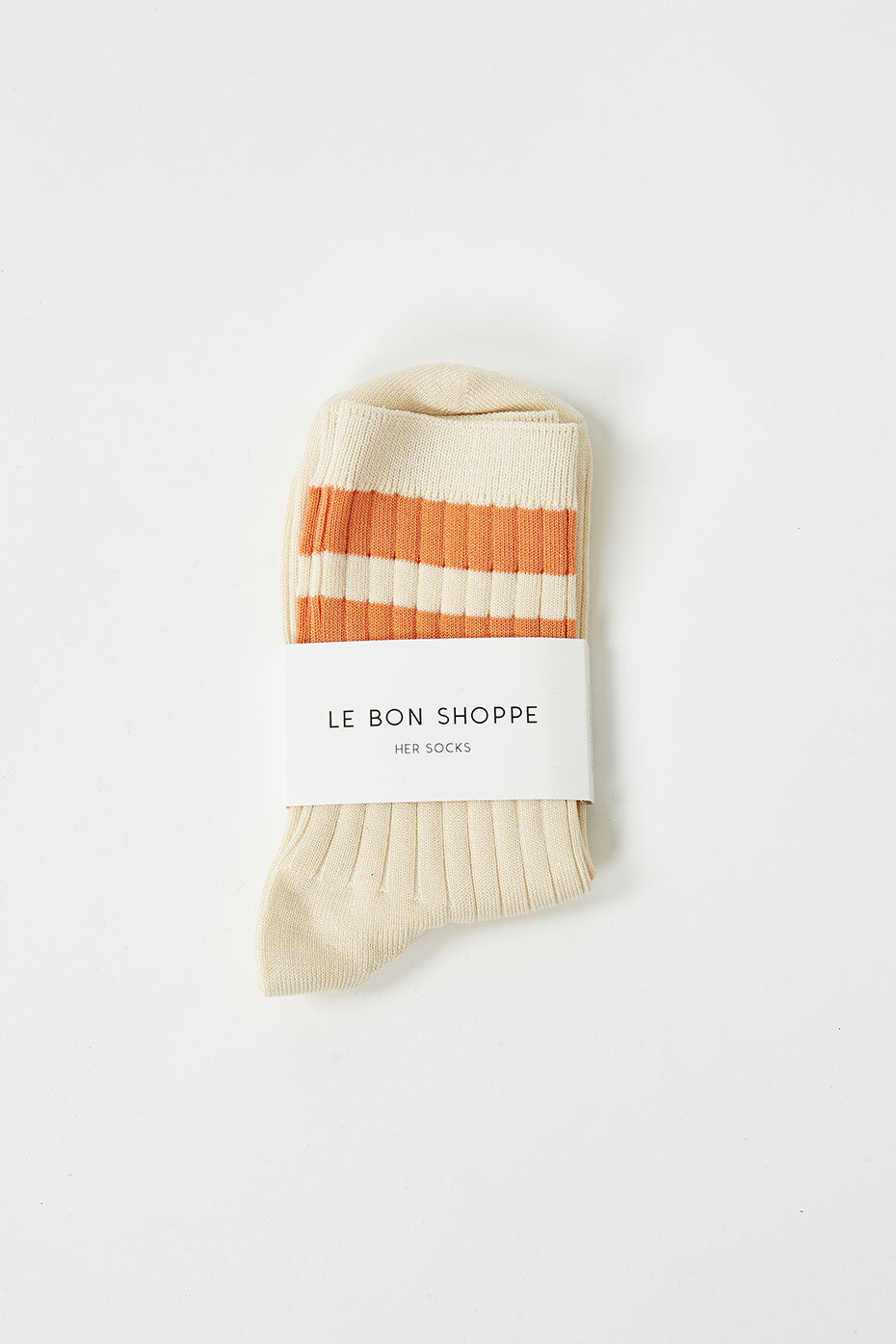 Orange Cream Varsity Her Socks