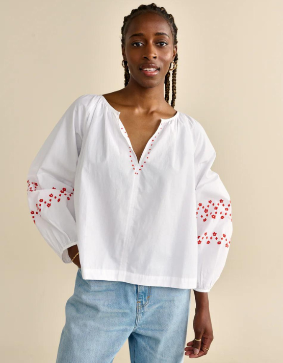 Bellerose Cotton Fanny Top White