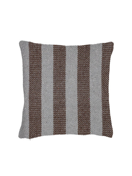 Bloomingville Nann Brown Striped Recycled Cotton Cushion