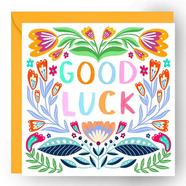 Trouva: Good Luck Floral Card