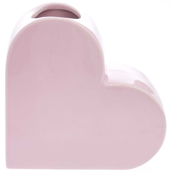 Pink Ceramic Heart Vase