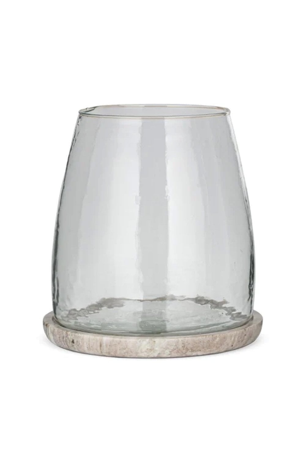 Nkuku Sikkim Marble And Clear Recycled Glass Lantern