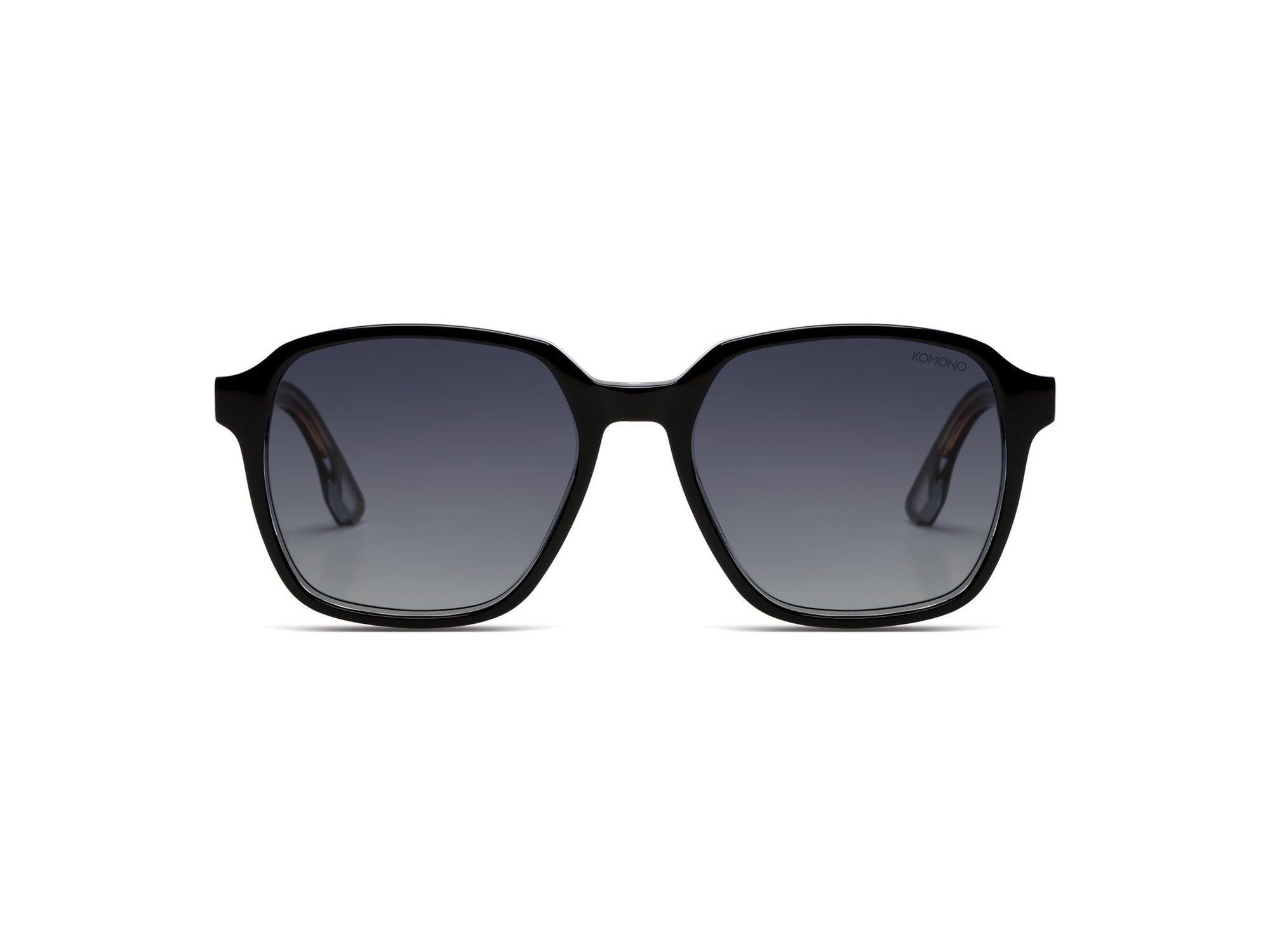 Komono Black Clear Otis Sunglasses