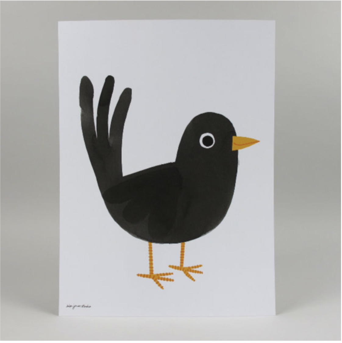 Black Bird Print