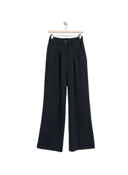 Indi & Cold Pique Lyocell Trousers In Carbon