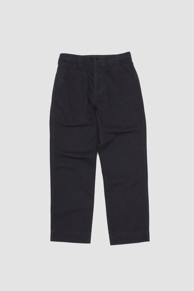 Dropped Pocket Trouser Soft Cotton Drill Faded Ink