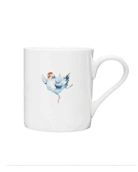 Small China Coffee Mug - Dancing Hen