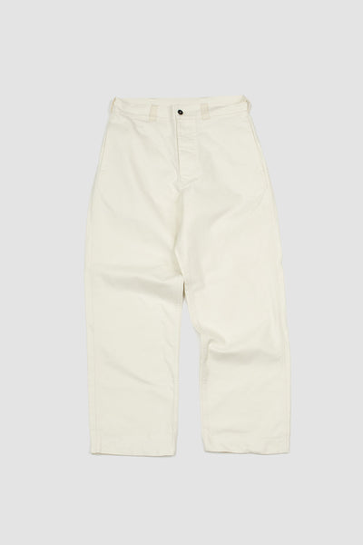 Firemans Trouser Dense Cotton Drill Off White