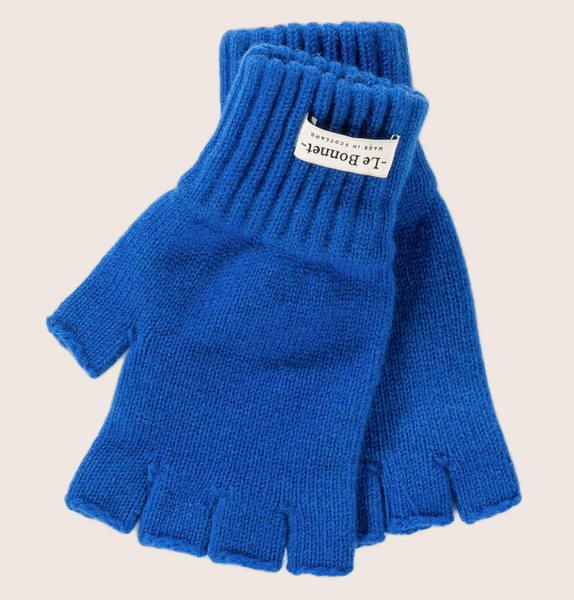 Royal Azure Fingerless Gloves