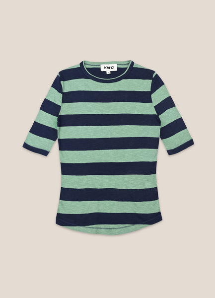 ymc-charlotte-organic-cotton-greennavy-stripe-tee