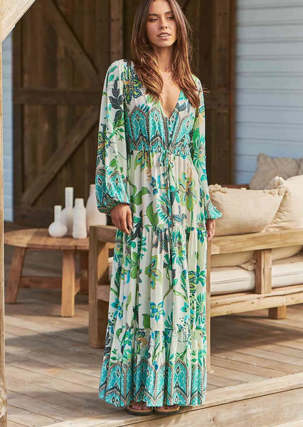 Teresa Maxi Dress - Utopia Print