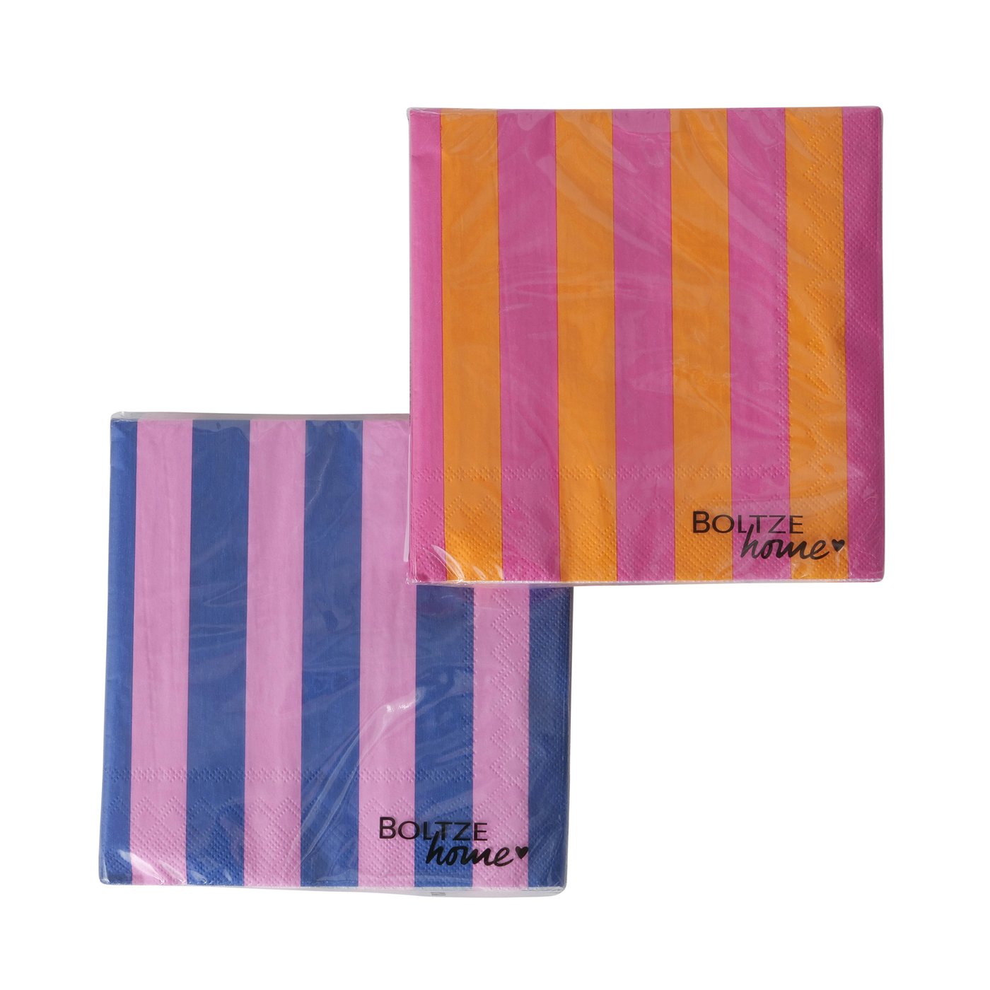 &Quirky Colour Pop Striped Paper Napkins