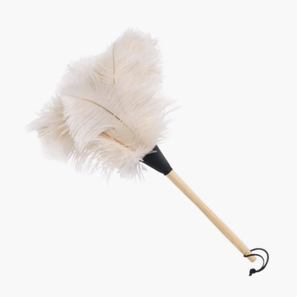 Redecker White Ostrich Feather Duster - 50cm