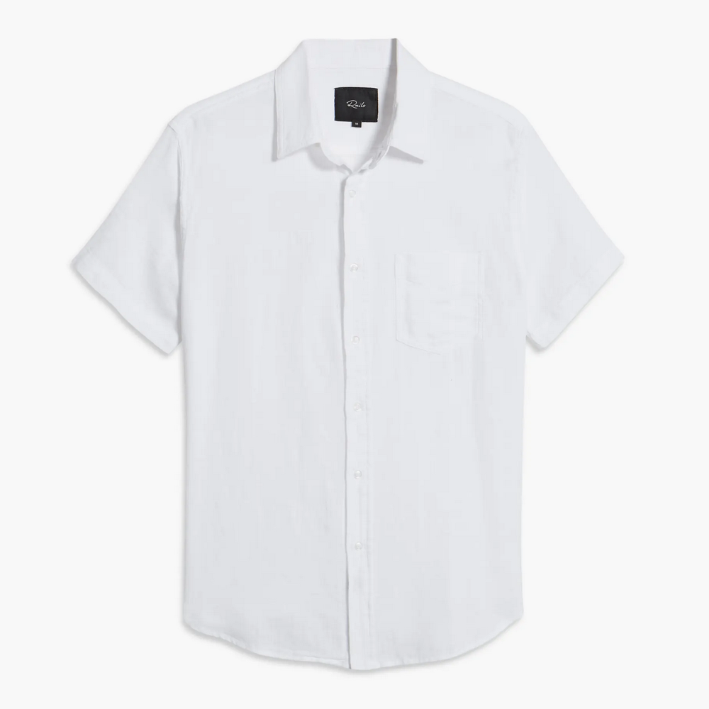 Rails Fairfax White Short Sleeve Cotton Shirt