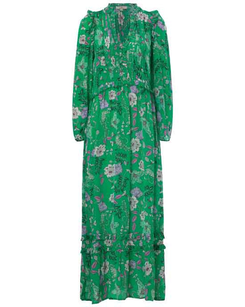 Charlotte Sparre Mimi Dress - Floral Fun Green