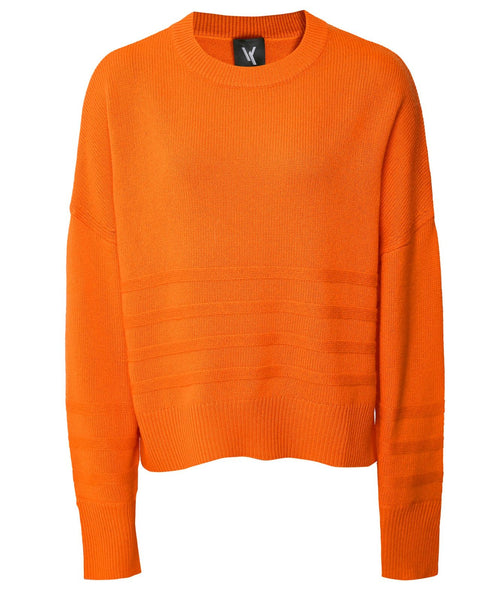 Haisley Stitch Detail Cashmere Jumper - Salamander Orange