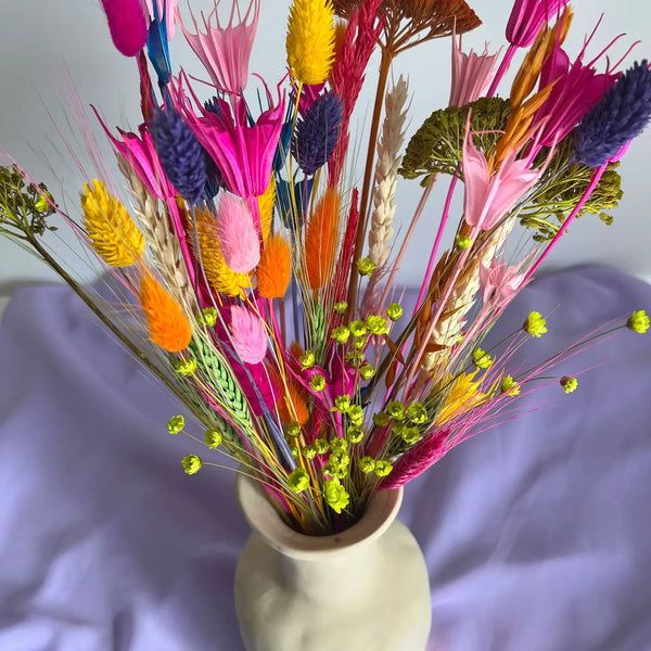 Dried Flowers Bunch - Bright And Colourful