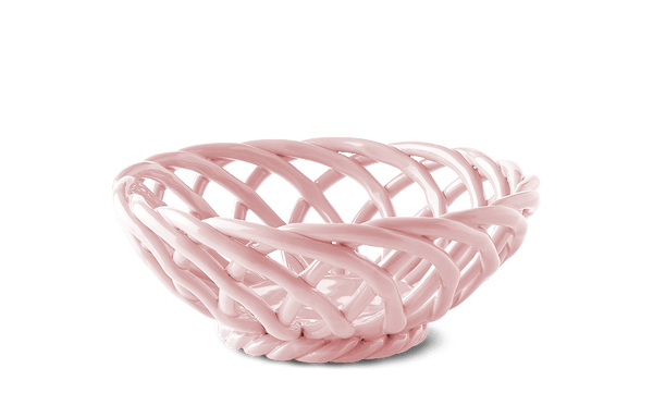 Sicilia Ceramic Basket - Pink