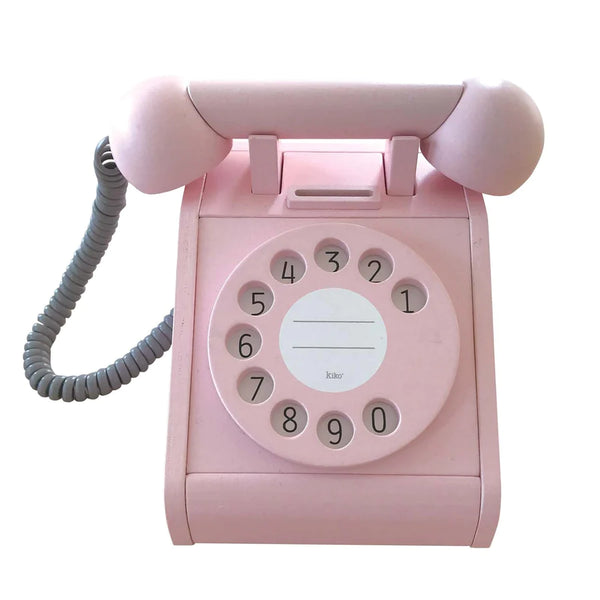 - Wooden Telephone - Pink