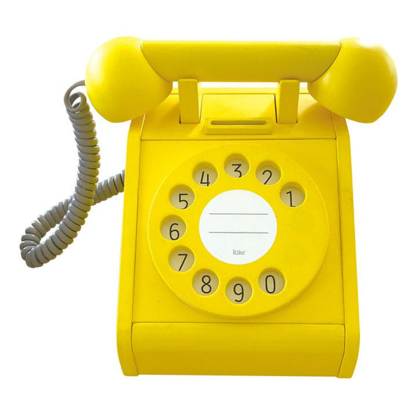 KIKO & GG - Wooden Telephone - Yellow
