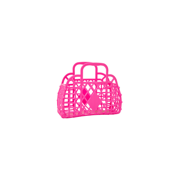 : Retro Basket Mini - Berry Pink