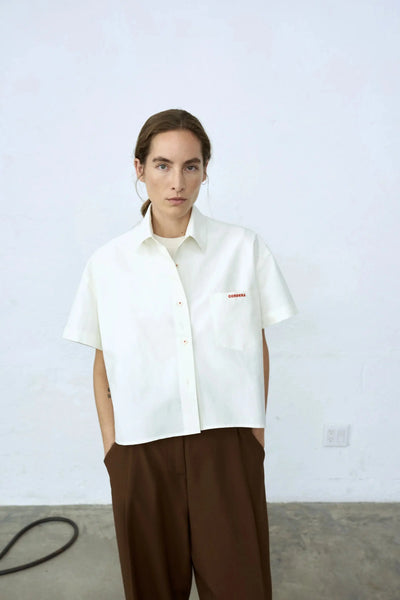 Cropped Shirt White