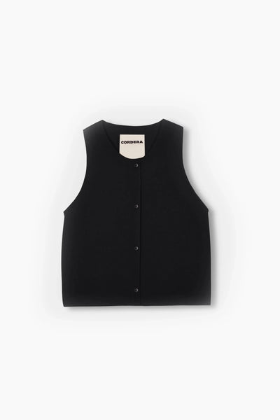 Viscose Waistcoat Black