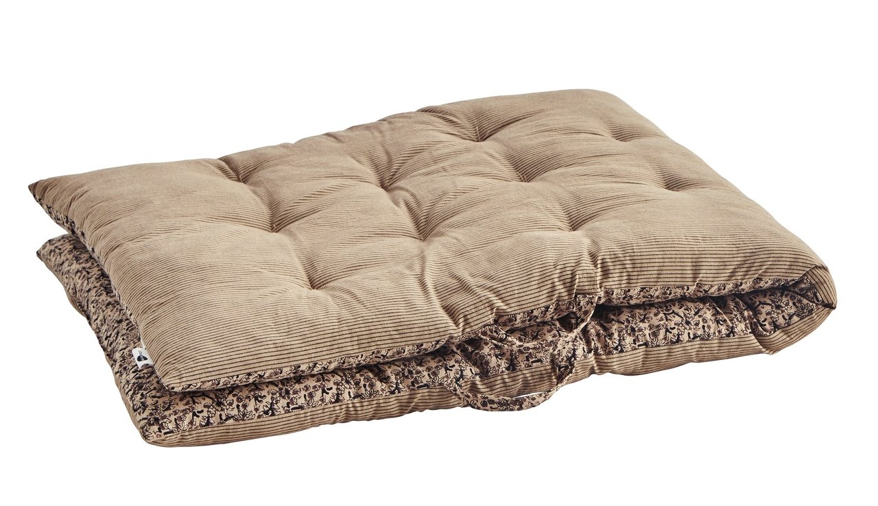 Mattress cushion 70 x 180 - Double -sided beige - Brown - Black