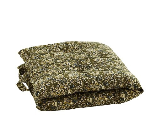 Mattress cushion 60 x 100-olive green/blue /Dusty pink/sand