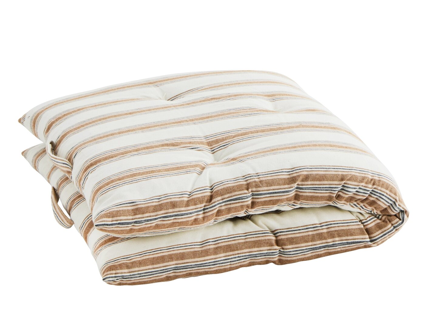 Mattress cushion 60 x 100-cinnamon / off white stripe