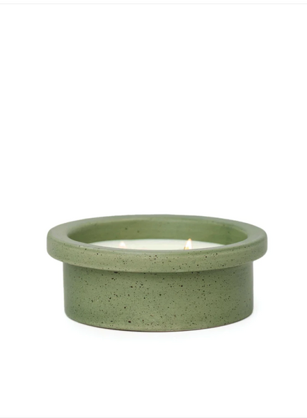 Paddywax Folia Matte Speckled Ceramic Candle In Thyme & Olive Leaf