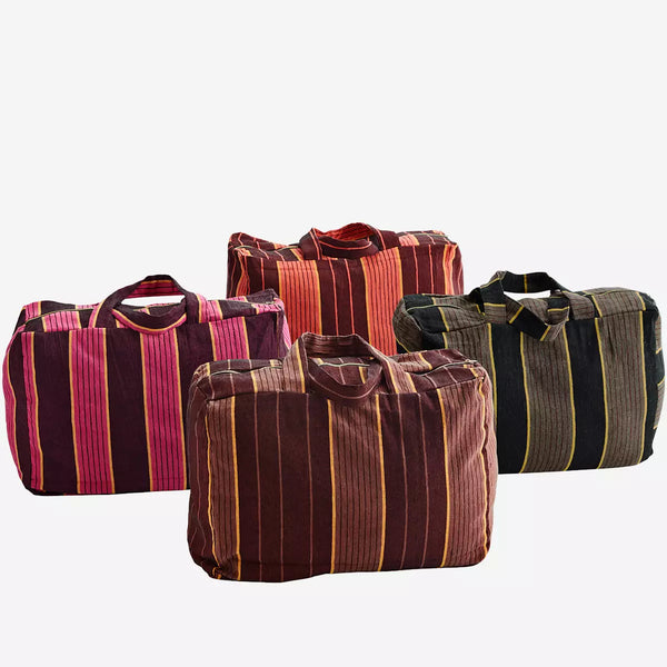 Striped Cotton Travel Bag