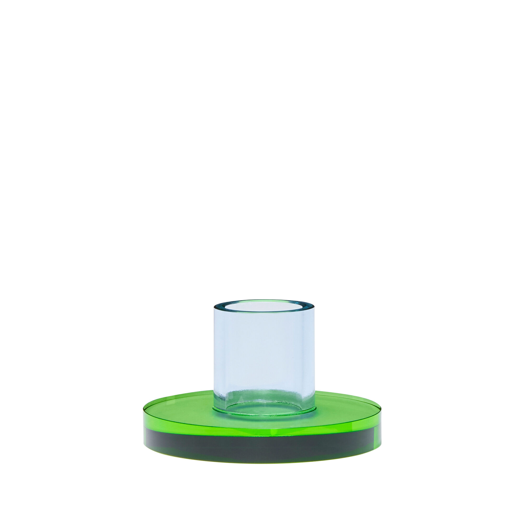 Hubsch Astra Candleholder Small in Blue, Green