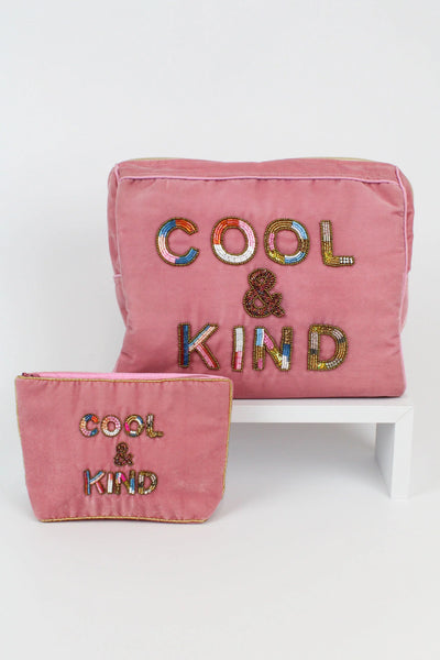 My Doris Muliticoloured Cool & Kind Letters Wash Bag