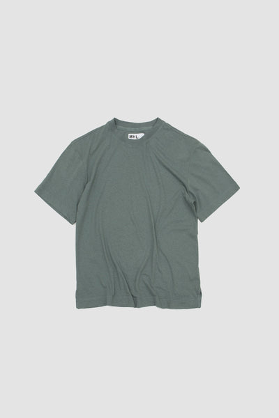 Simple T-shirt Cotton Linen Jersey Eucalyptus