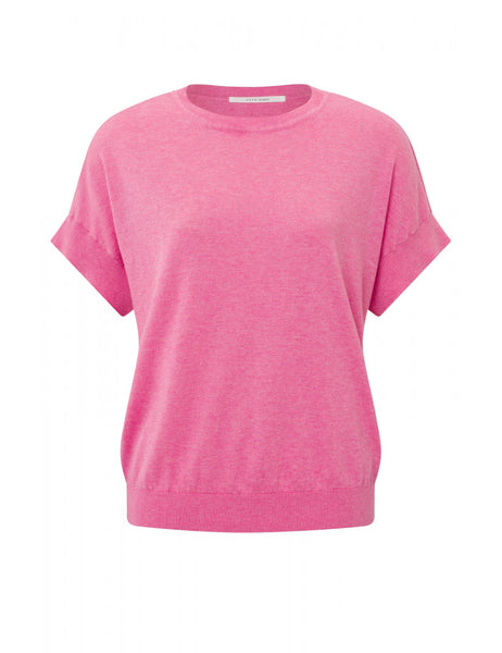 Cosmos Pink Melange Crewneck Jumper