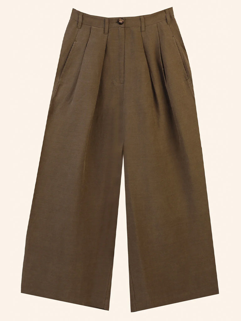 Sanne Trousers In Olive