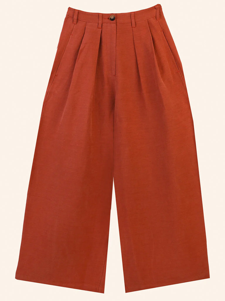 Sanne Trousers In Terracotta