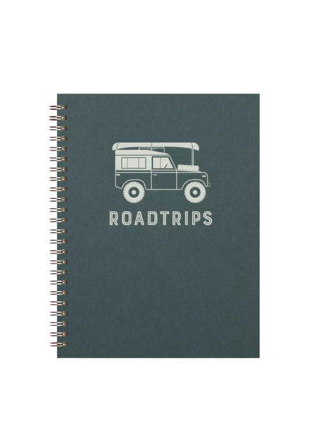Ruff House Roadtrips Journal: Lined Notebook In Forest Green