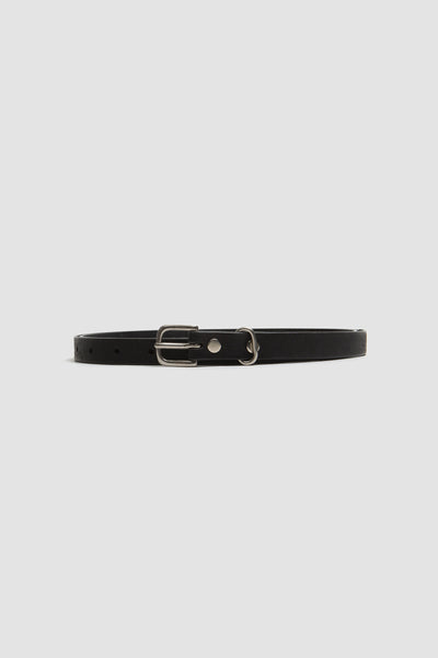 18mm Leather Belt Black