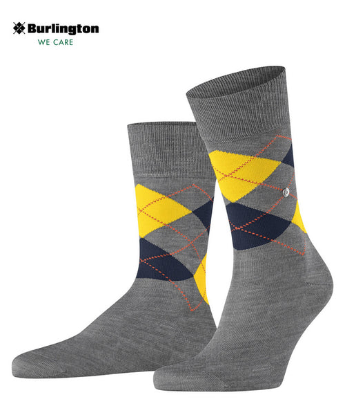 Grey Mel Manchester Socks