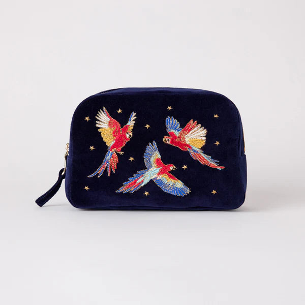 Parrot Cosmetics Bag - Navy