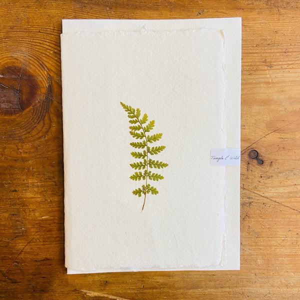 Fern Dried Flower Card