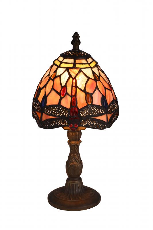 Norrsken Design Tiffany Table Lamp Dragonfly Gemstone