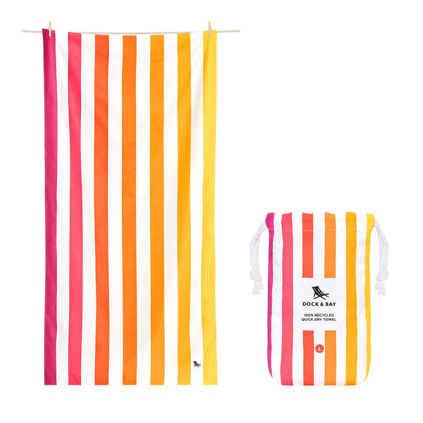 Dock & Bay Towel Xl 200x90 Summer Peach Sunrise Riv